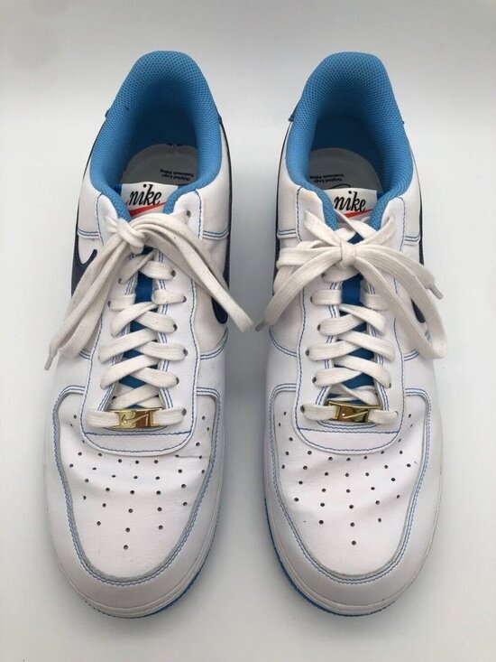Nike Air Force 1 Low First Use Sneakers White/University Blue DA8478-100 Mens 13 main image 11